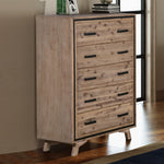 Silver Brush Tallboy With 5 Storage Drawers