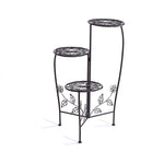 Plant Stand Outdoor Indoor Flower Pots Black