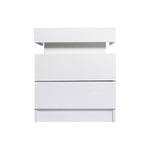 Bedside Tables RGB LED Side Table White