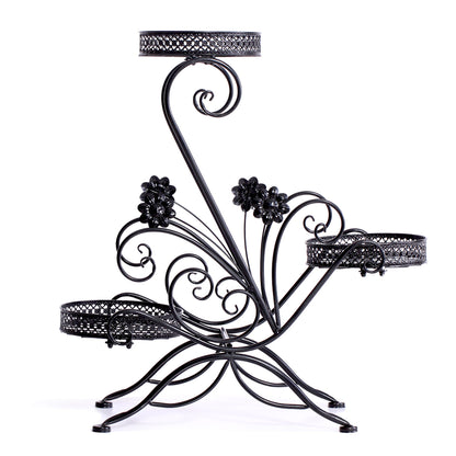 Stylish Black Metal Plant
