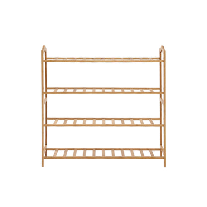 Bamboo Shoe Rack Storage Wooden-Elegant