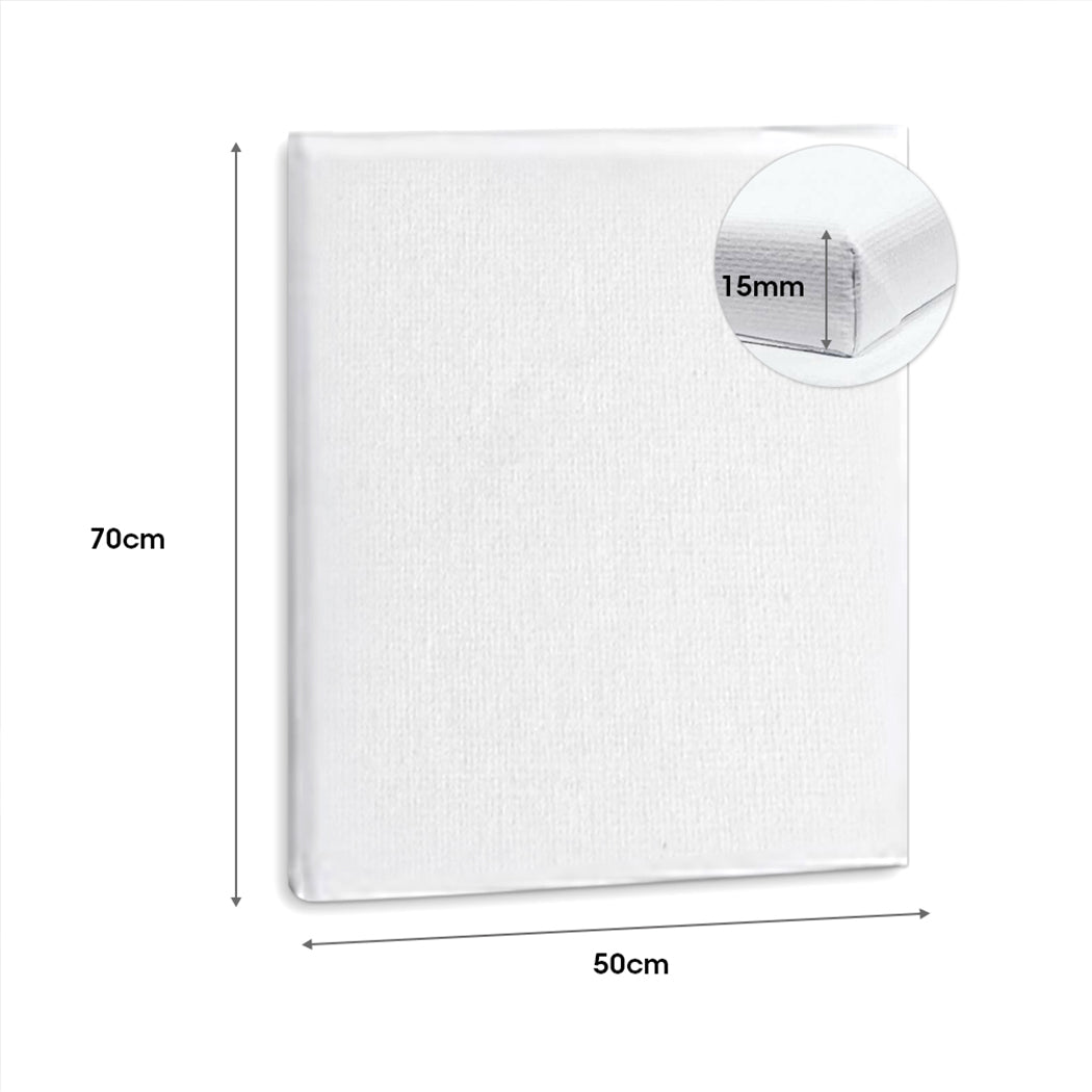 5x Artist Canvas Blank Stretched Canvases-Durable & Stylish