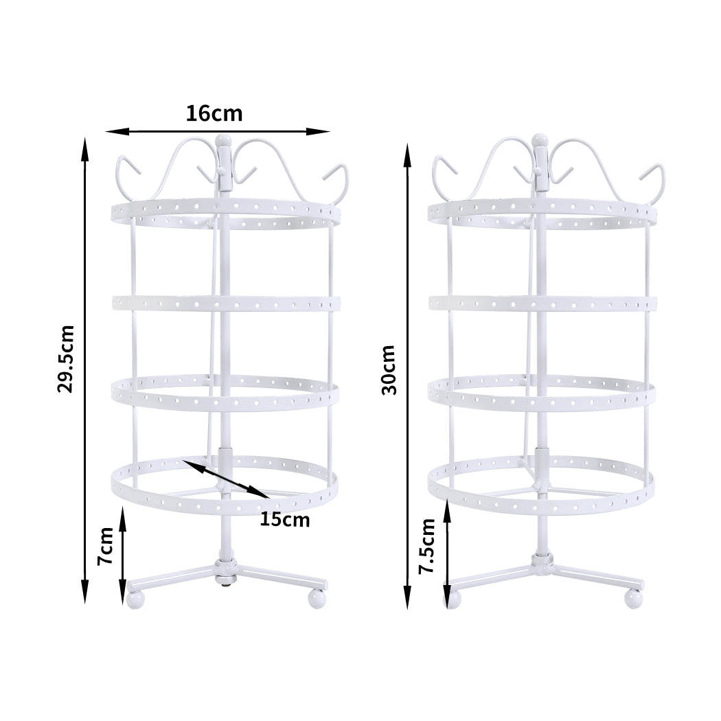 Earring Holder Stand Jewelry Display White