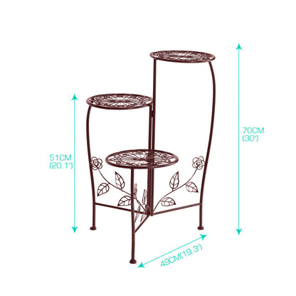 Plant Stand Outdoor Indoor Flower Pots Bronze