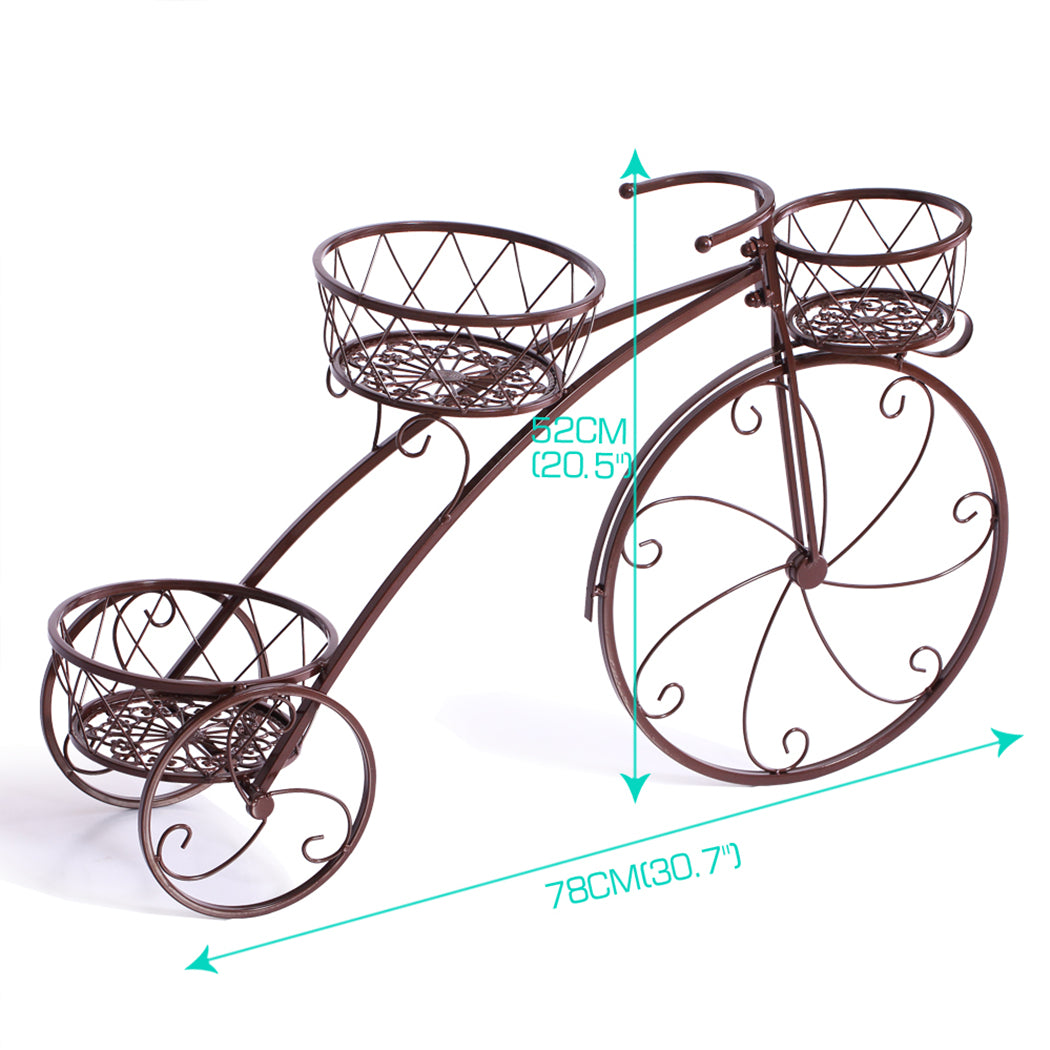 Stylish Metal Bronze Plant Stand