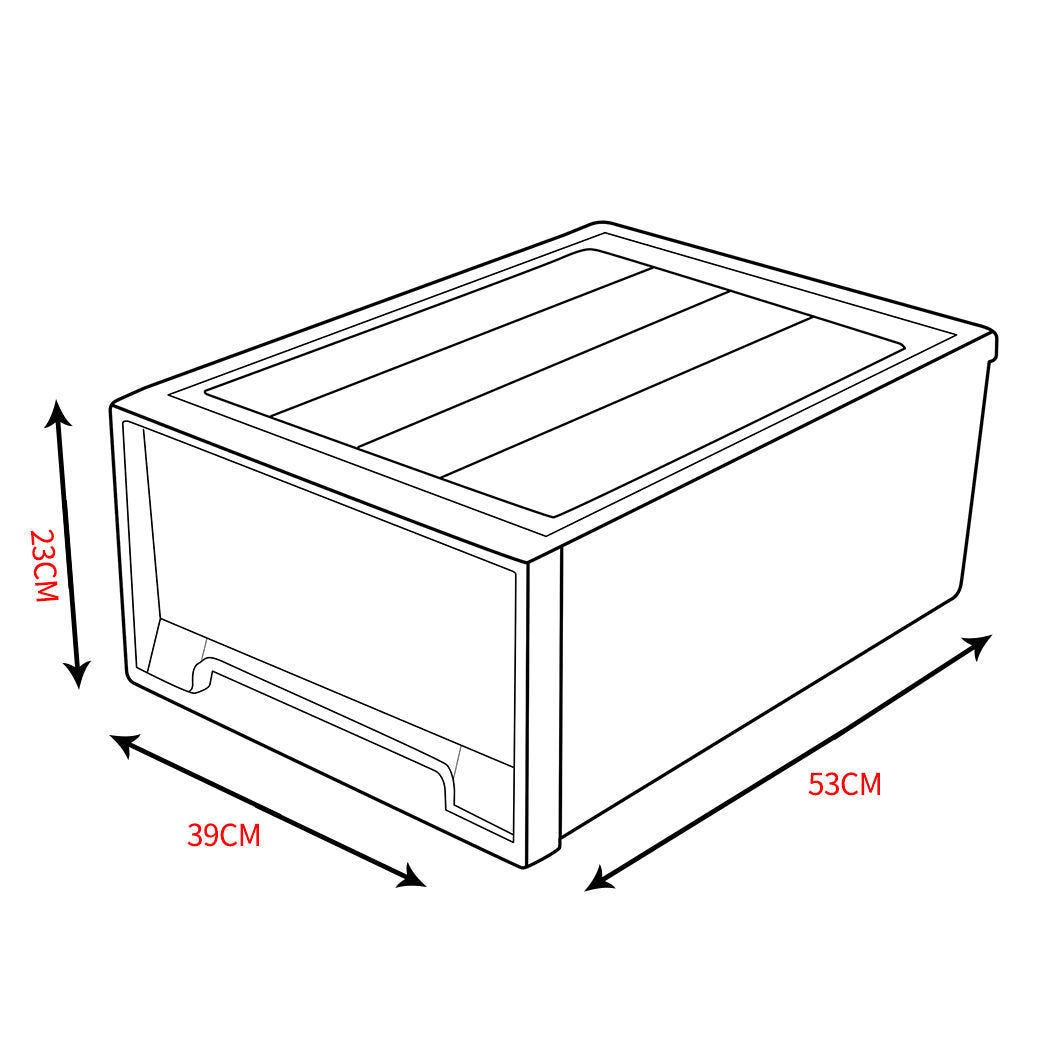 2x Storage Boxes Drawer Weighted Blanket-Stylish