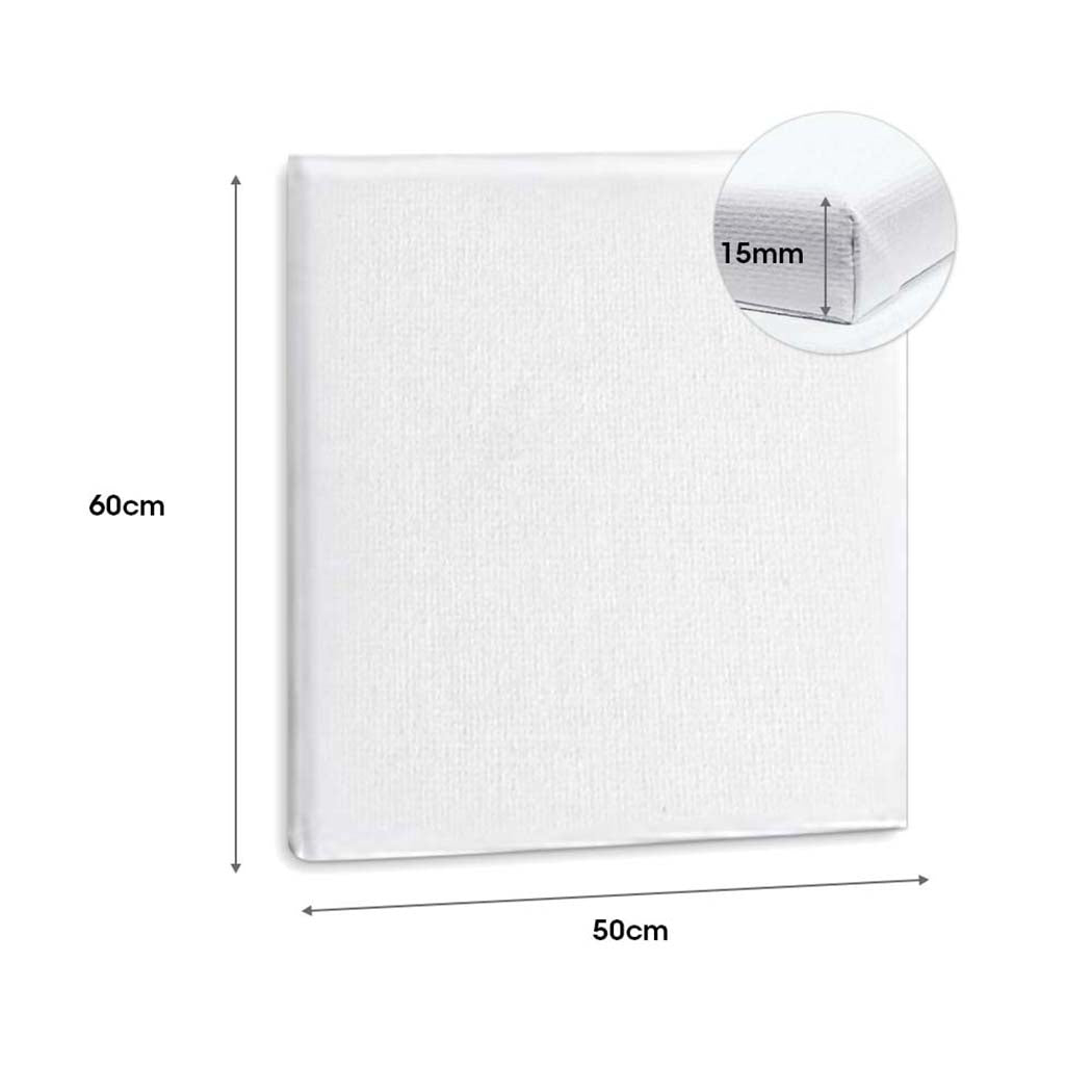 5x Artist Canvas Blank - Stretched Canvases