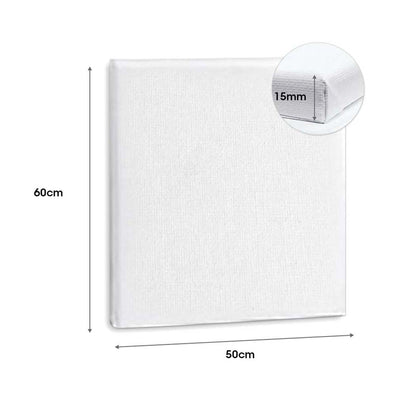 5x Artist Canvas Blank - Stretched Canvases