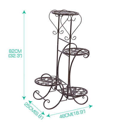Durable-Plant Stand Outdoor Indoor Metal Bronze