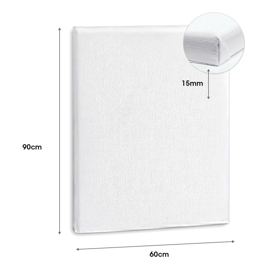 5x Artist Canvas Blank Stretched Canvases -Stylish
