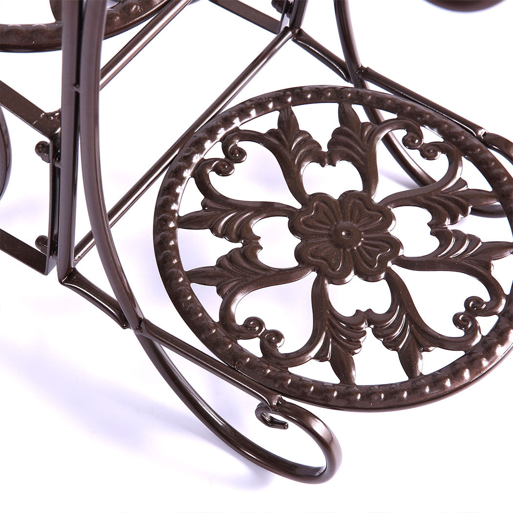 Durable-Plant Stand Outdoor Indoor Metal Bronze
