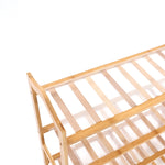 Bamboo Shoe Rack Storage Wooden-Elegant