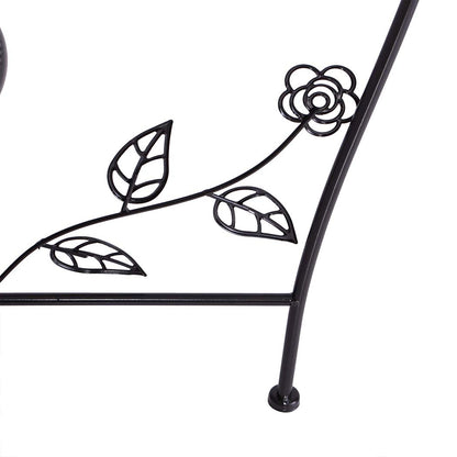Plant Stand Outdoor Indoor Flower Pots Black