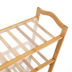Bamboo Shoe Rack Storage Wooden - Durable