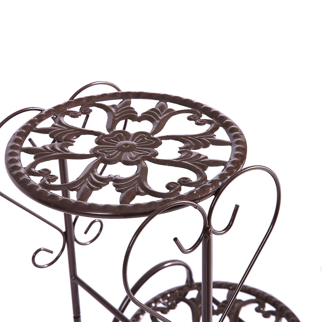 Durable-Plant Stand Outdoor Indoor Metal Bronze