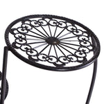 Plant Stand Outdoor Indoor Flower Pots Black