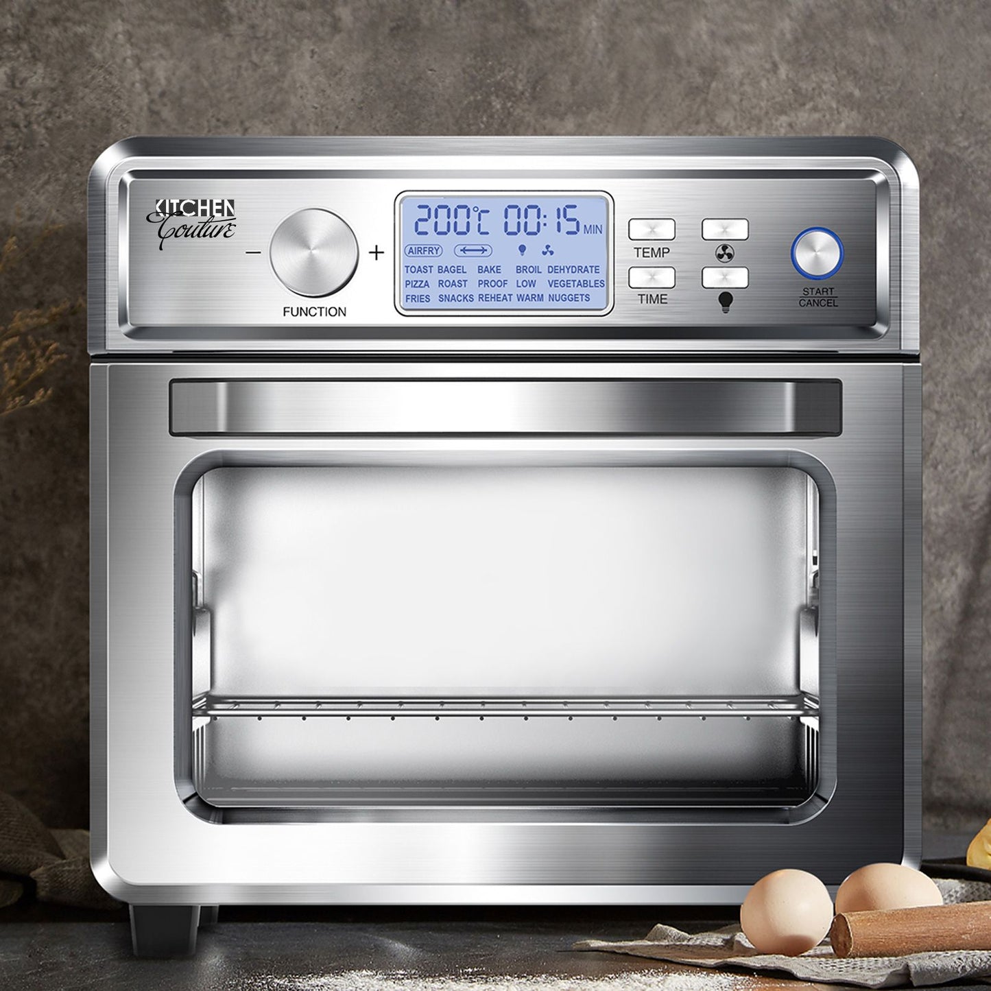 Kitchen Couture 24L Digital Air Fryer Oven Cooker Rotisserie Family Size