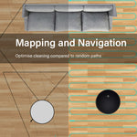 Genie Xsonic Robotic Vacuum Cleaner Smart Sensor Auto Suction Mop Black