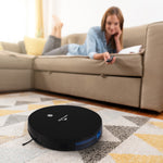 Genie Xsonic Robotic Vacuum Cleaner Smart Sensor Auto Suction Mop Black