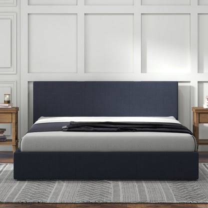 Gas Lift Bed Charcoal King Single 200x102x87.5cm