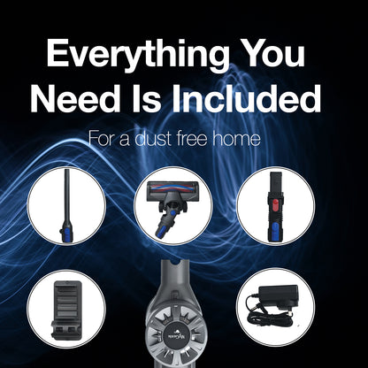 Genie X5 Cordless Stick Vacuum Cleaner Powerful Suction Handheld Blue