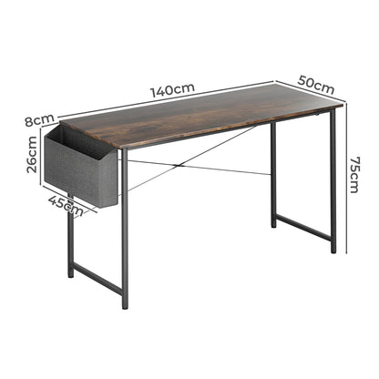 Versatile Computer Desk Study Table Storage 140cm  Sleek Modern Look