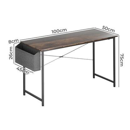 Versatile Computer Desk Study Table Storage 100cm  Easy Assembly