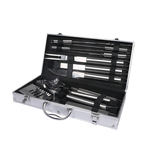  10Pcs BBQ Tool Set Stainless