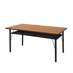 Functional Dining Table Storage Shelf 4-6 Seater 150cm  Adjustable