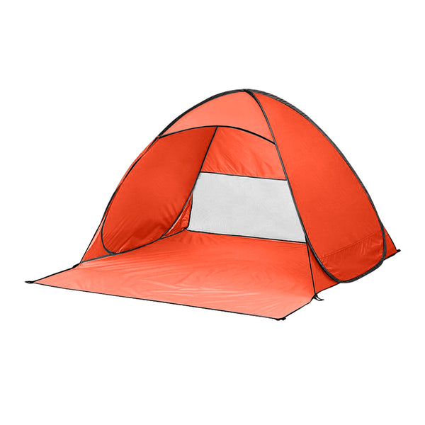  Pop Up Beach Tent Caming Portable Orange