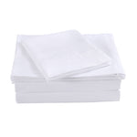 Blended Bamboo Sheet Set White King Size Soft Breathable Bed Linen