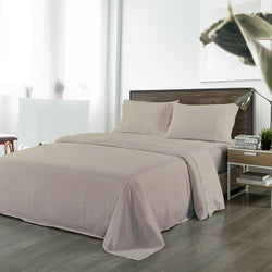 King Bamboo Sheet Set Warm Grey Soft Cooling Bed Linen