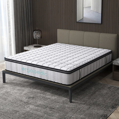 Ergopedic Pocket Spring Mattress Single Size Plush Comfort Bed Support