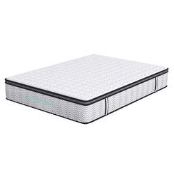 Double Pocket Spring Mattress 5 Zone Euro Top Memory Foam Bed