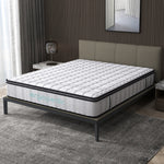 Double Pocket Spring Mattress 5 Zone Euro Top Memory Foam Bed