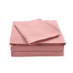 King Bamboo Blended Sheet Set Blush Soft Cooling Linen