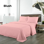 King Bamboo Blended Sheet Set Blush Soft Cooling Linen