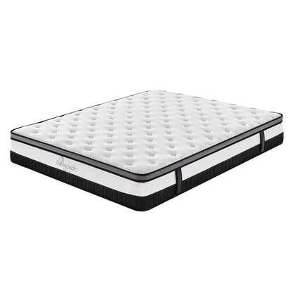 Euro Top Pocket Spring Mattress Double 5 Zone Memory Foam Medium Firm Bed
