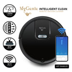 Genie Gmax Wi-Fi Robotic Vacuum Cleaner Smart Auto Mop Floor Cleaner Black