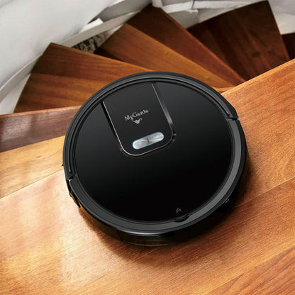 Genie Gmax Wi-Fi Robotic Vacuum Cleaner Smart Auto Mop Floor Cleaner Black