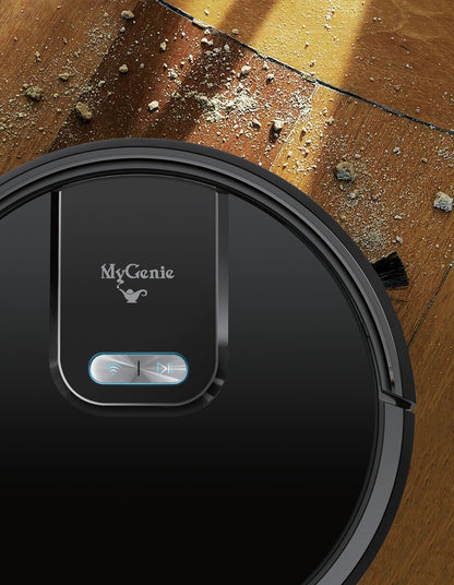 Genie Gmax Wi-Fi Robotic Vacuum Cleaner Smart Auto Mop Floor Cleaner Black