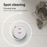 Genie Smart Robotic Vacuum Cleaner Auto Suction Mop for Pet Hair White