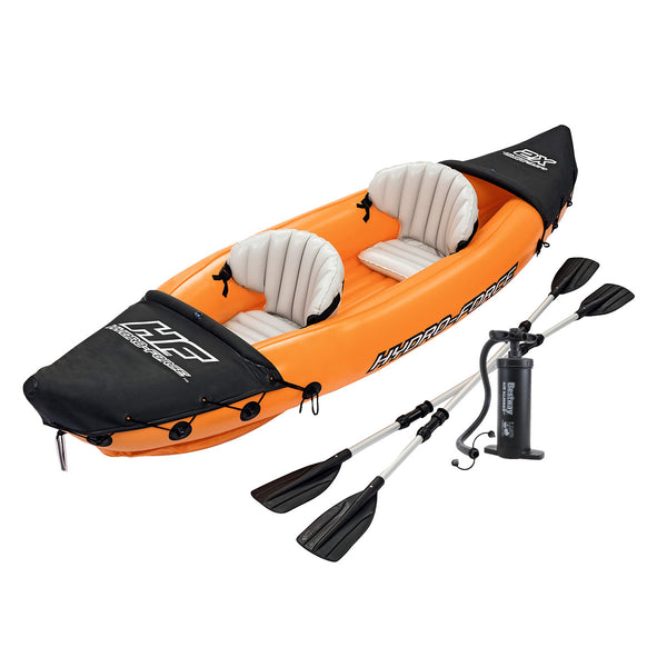  Lite-Rapid 2 Person Kayak Oars Hand Pump Fins Inflatable