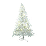 1.8m x 90cm White Pine Tree 72 Warm White LED String Lights