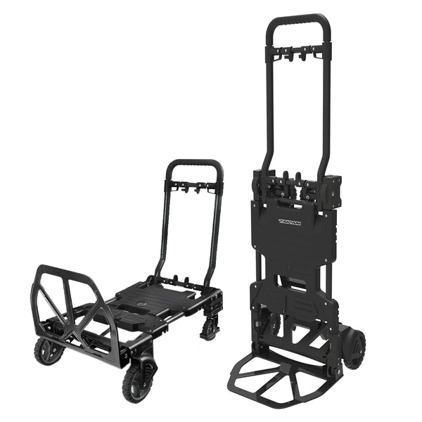  65-125KG Foldable Trolley Cart Aluminium 2-In-1 Design Adjustable