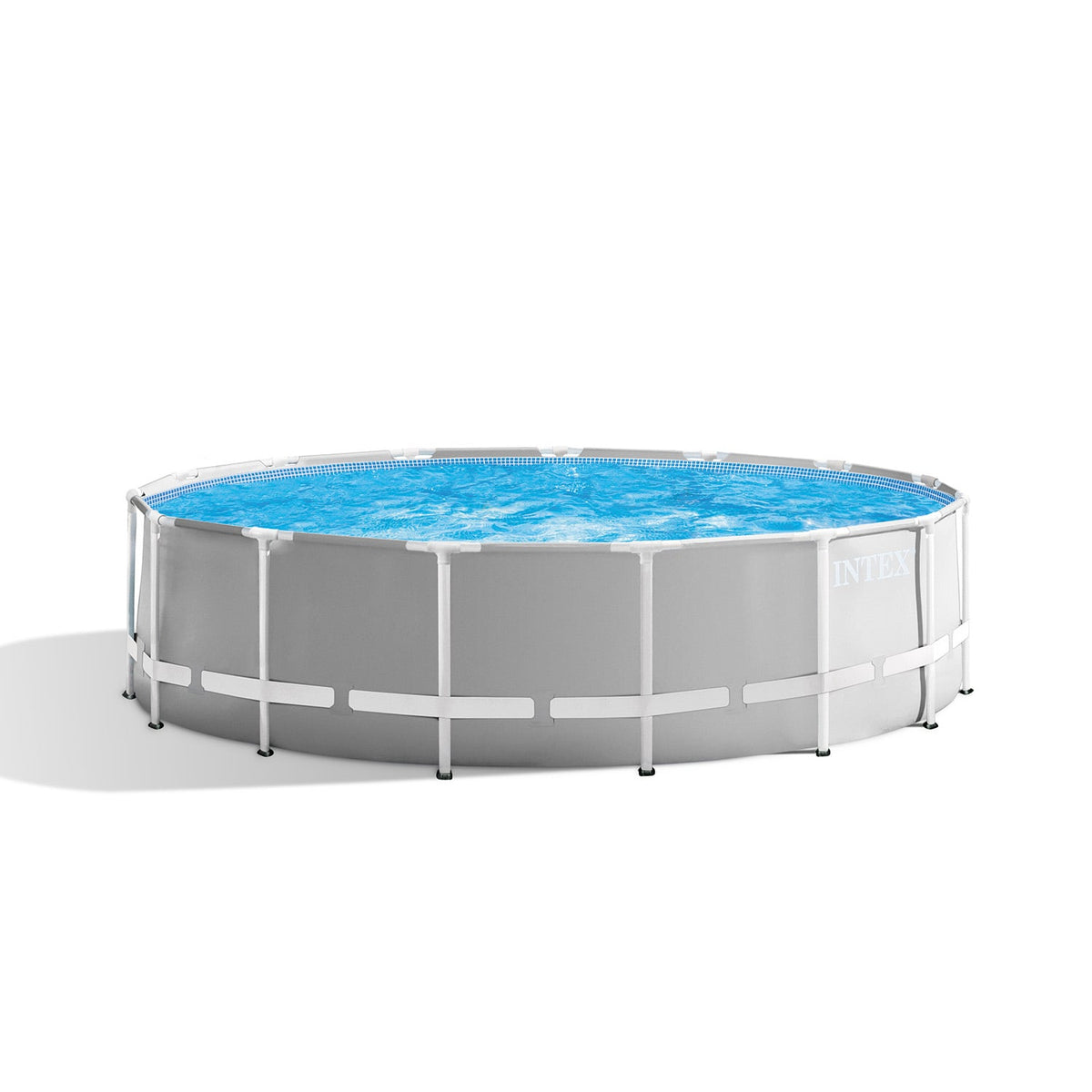 Round Swimming Pool Grey Steel