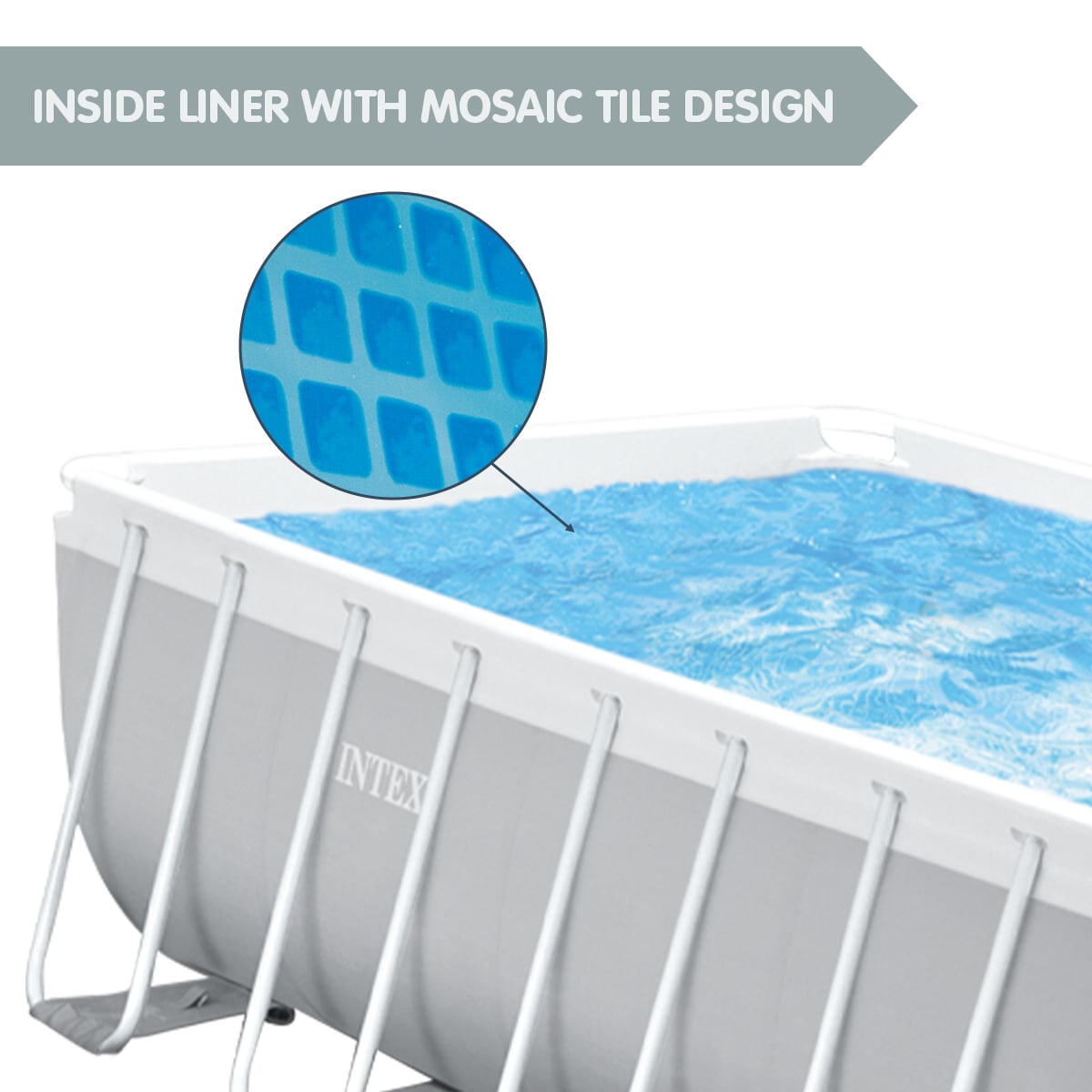 Intex Rectangular Above Ground Swimming Pool 4x2m 26788AU with Pump