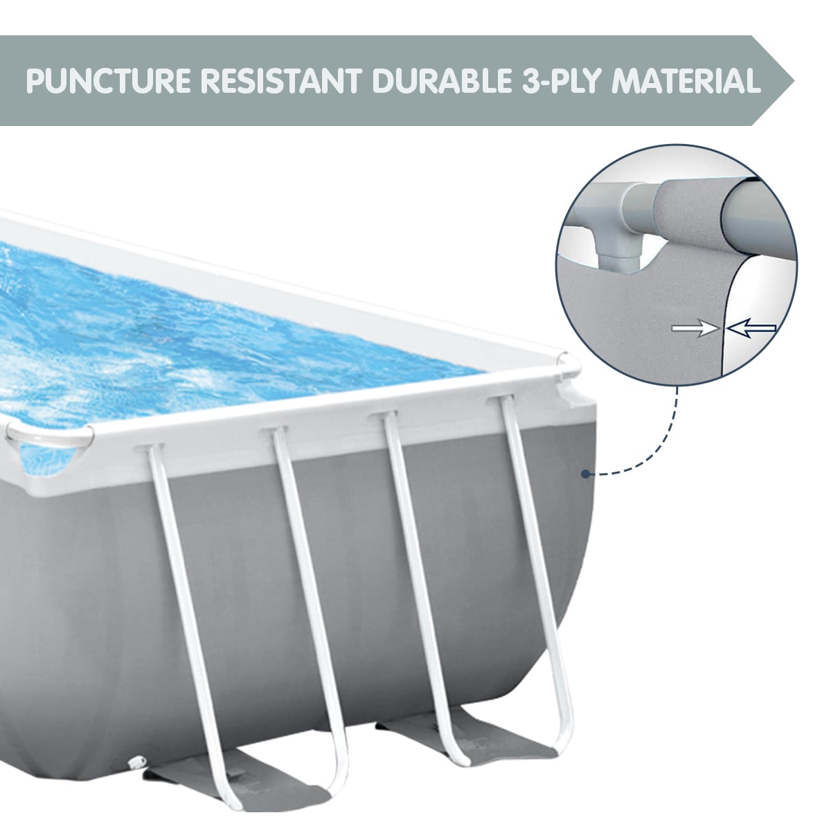 Intex Rectangular Above Ground Swimming Pool 4x2m 26788AU with Pump