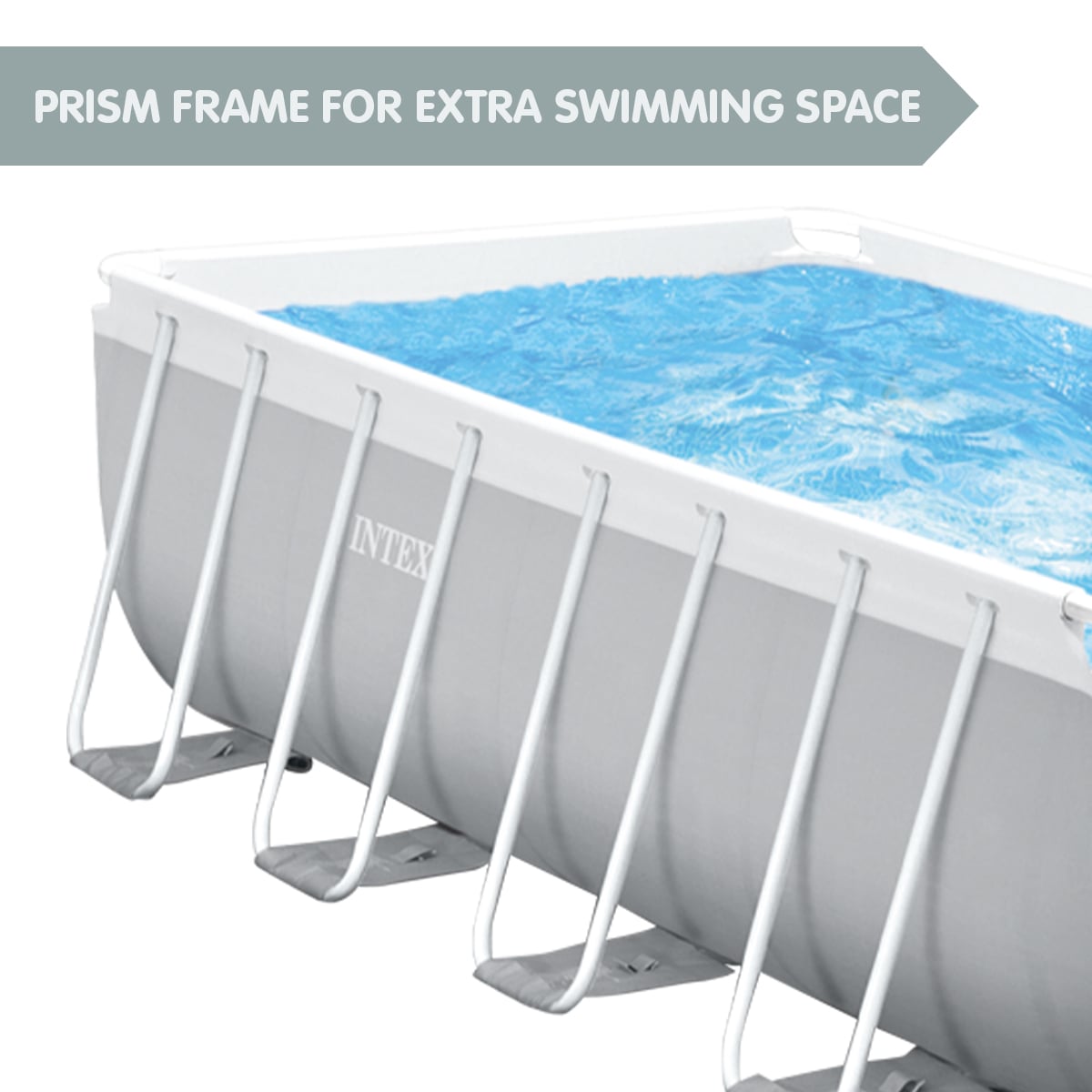 Intex Rectangular Above Ground Swimming Pool 4x2m 26788AU with Pump