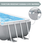 Above Ground Swimming Pool Rectangular 4.88m x 2.44m Family Outdoor XL